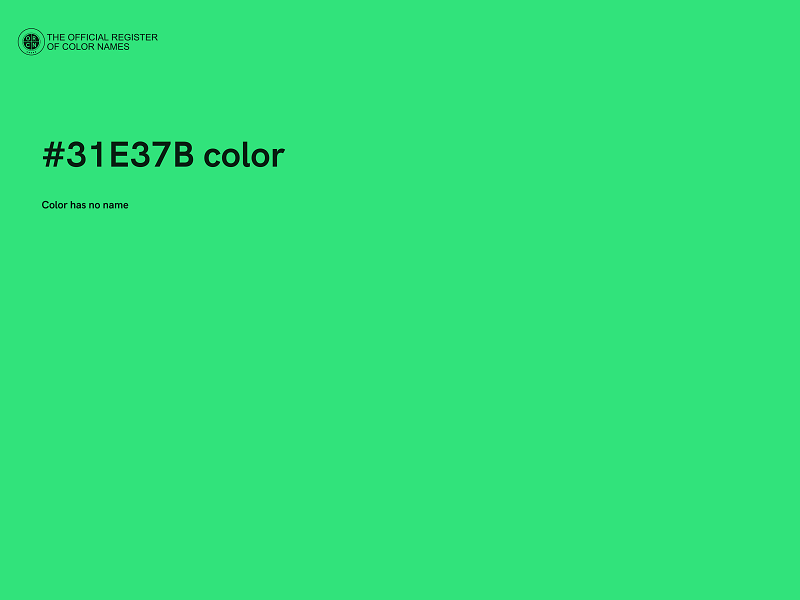 #31E37B color image