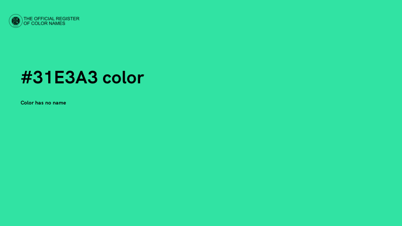 #31E3A3 color image