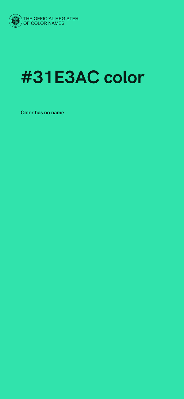 #31E3AC color image