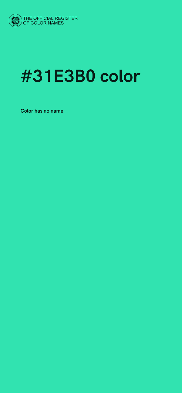 #31E3B0 color image