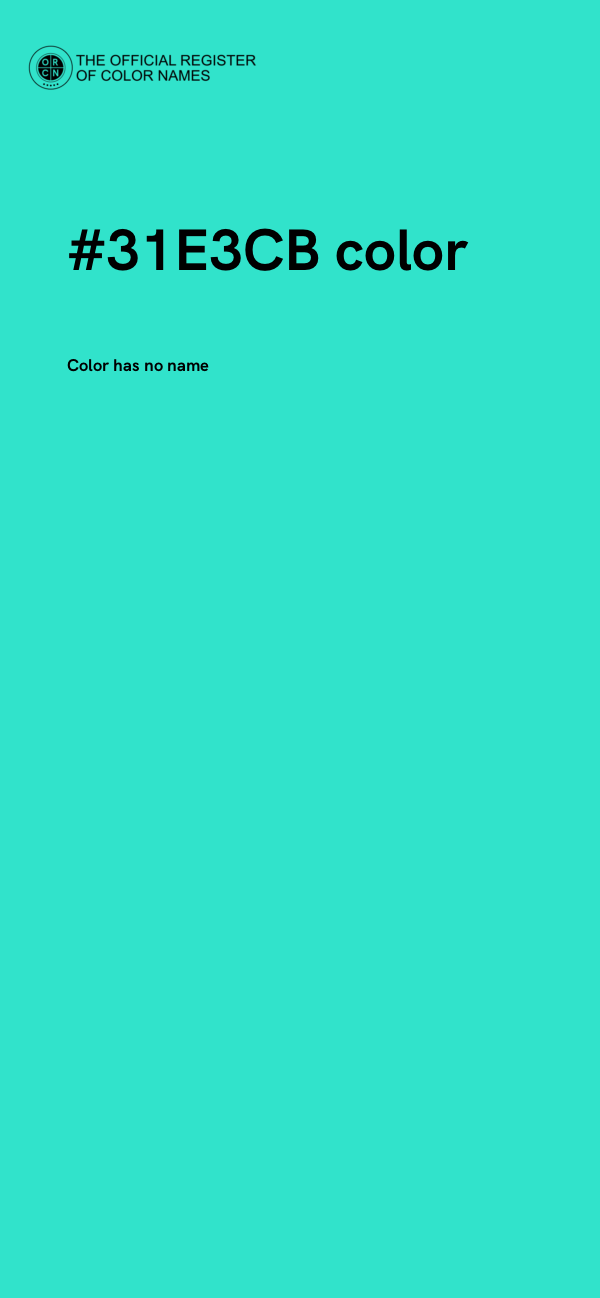 #31E3CB color image