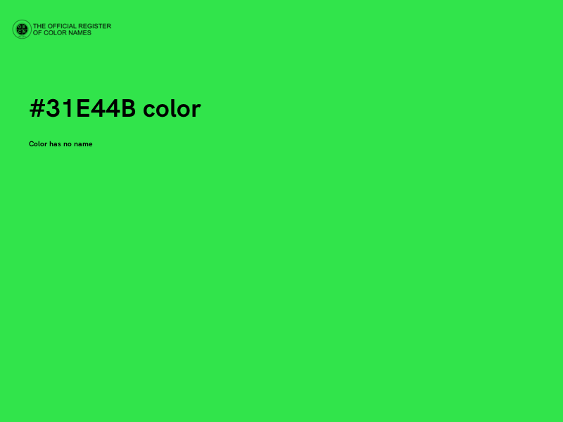 #31E44B color image