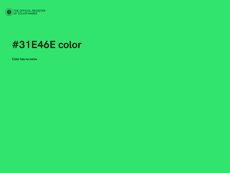 #31E46E color image