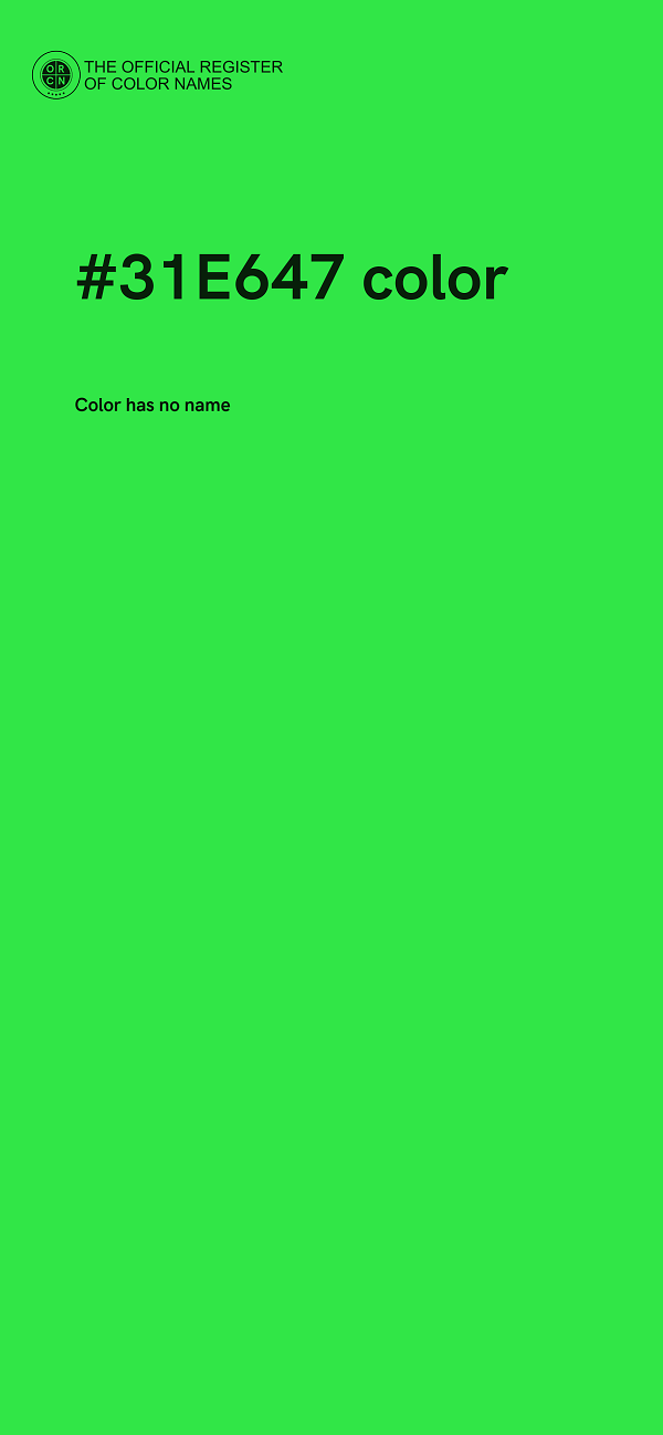 #31E647 color image
