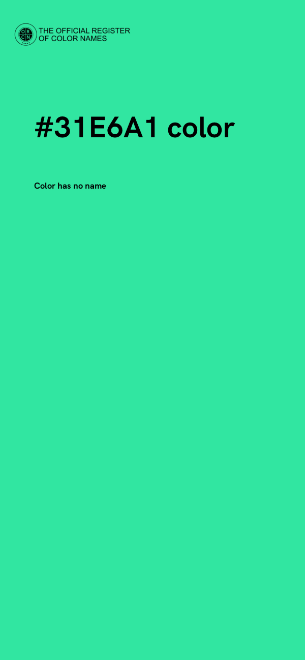 #31E6A1 color image