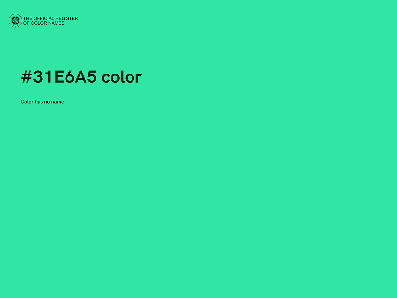 #31E6A5 color image