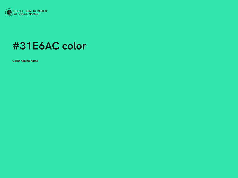 #31E6AC color image
