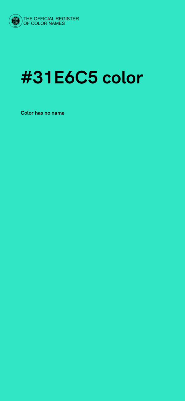 #31E6C5 color image