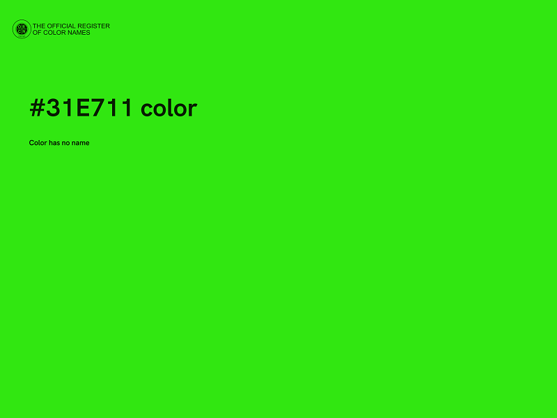 #31E711 color image