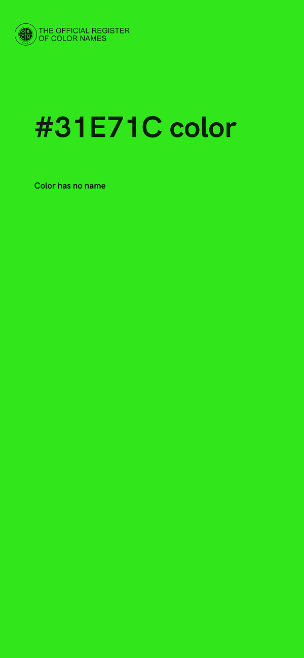 #31E71C color image