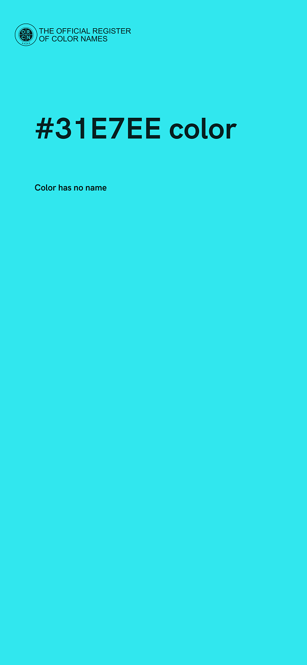 #31E7EE color image