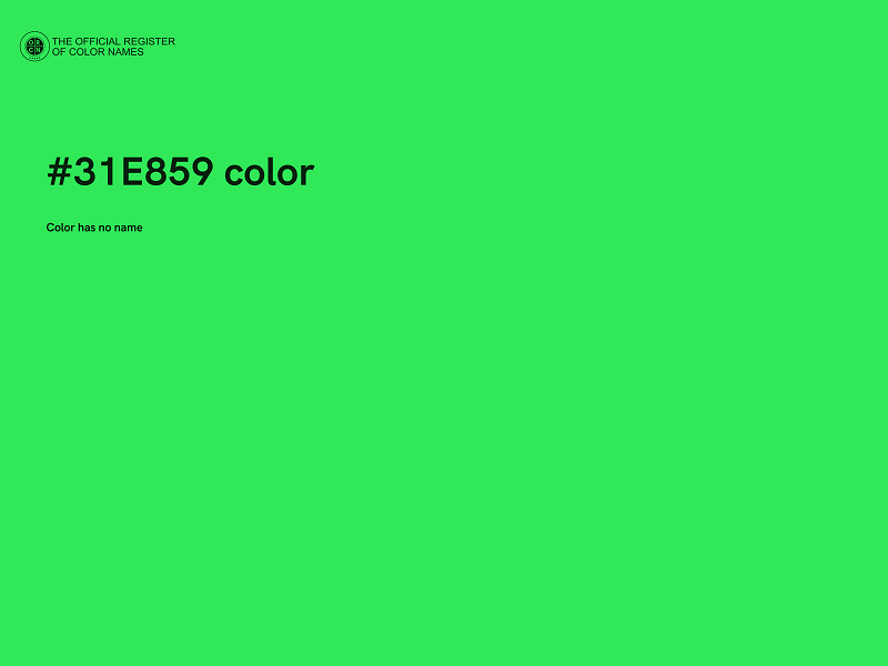 #31E859 color image