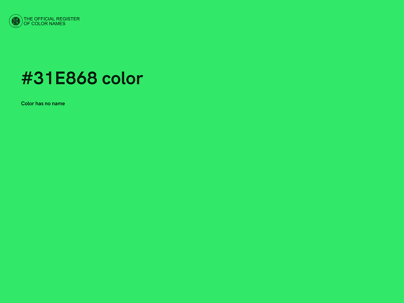 #31E868 color image