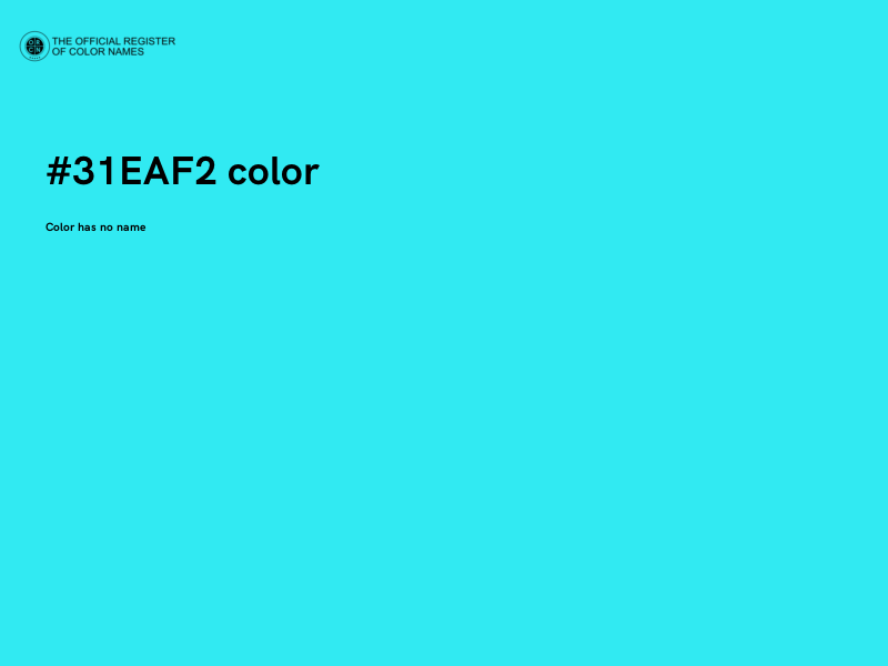 #31EAF2 color image