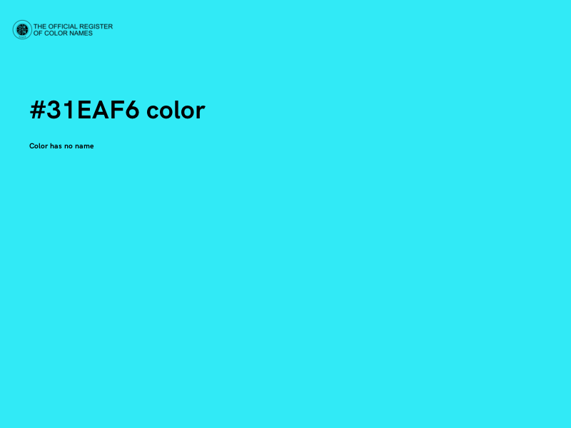#31EAF6 color image