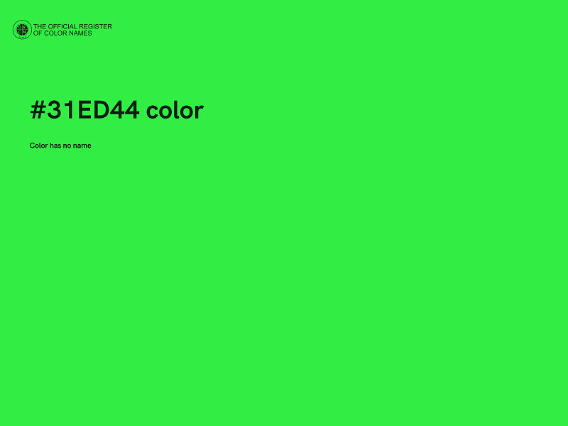 #31ED44 color image