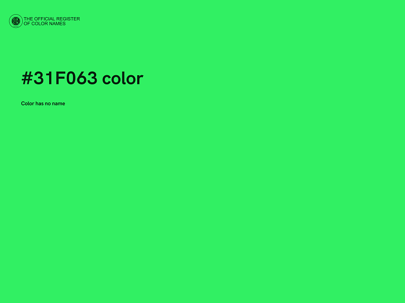 #31F063 color image