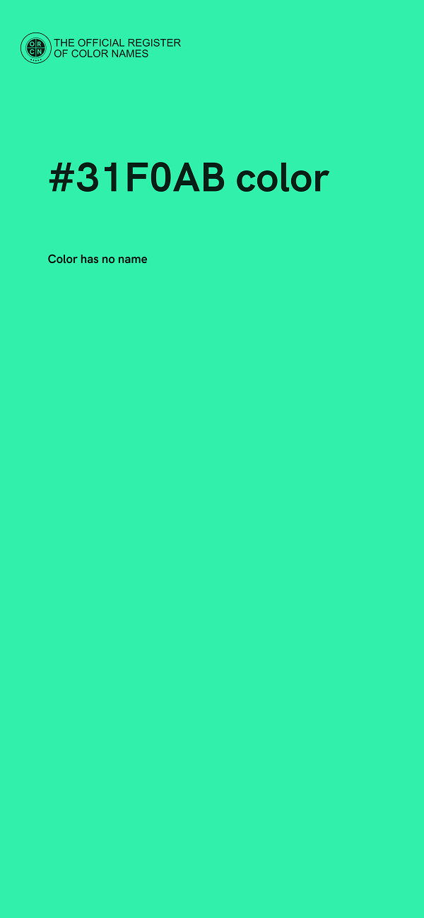 #31F0AB color image