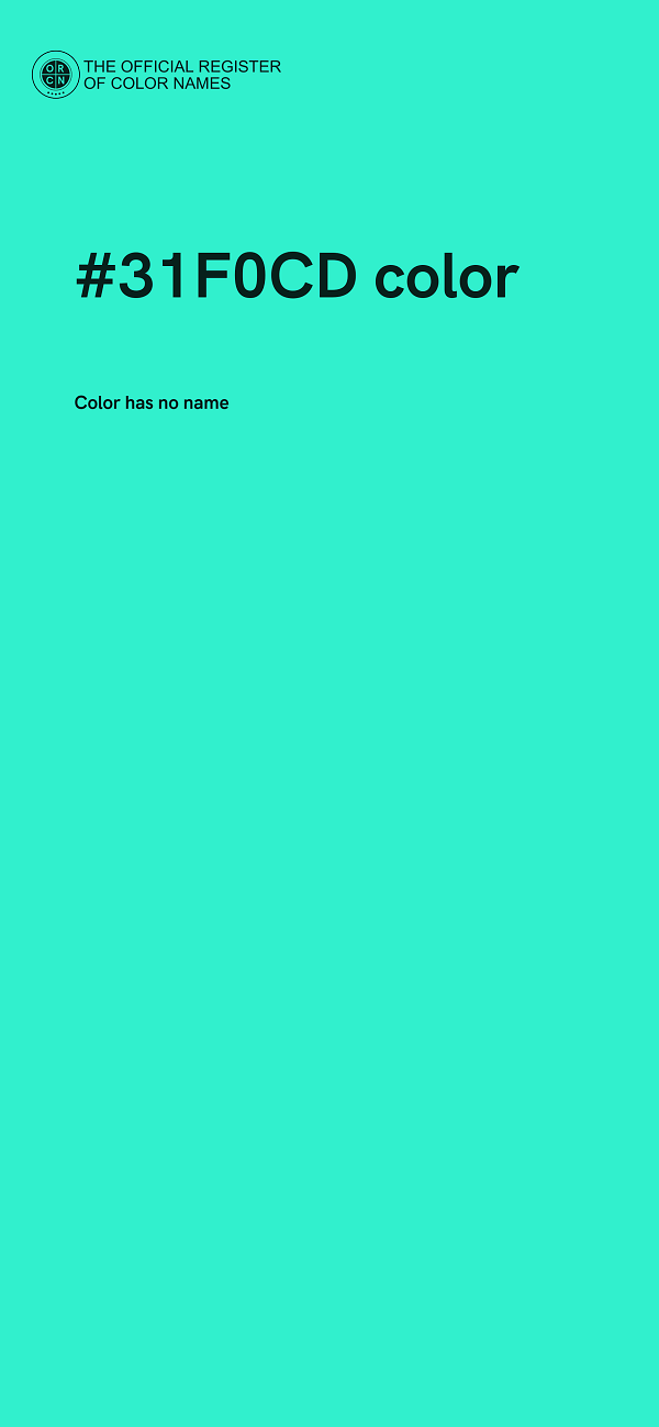 #31F0CD color image