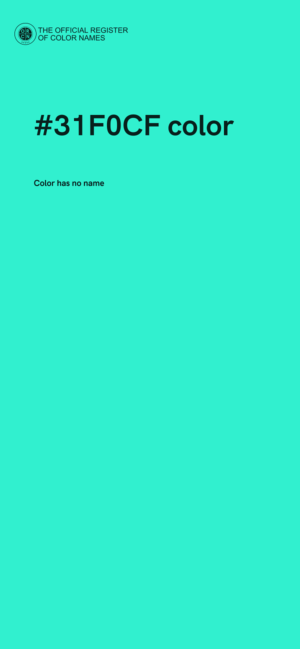 #31F0CF color image