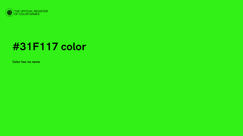 #31F117 color image