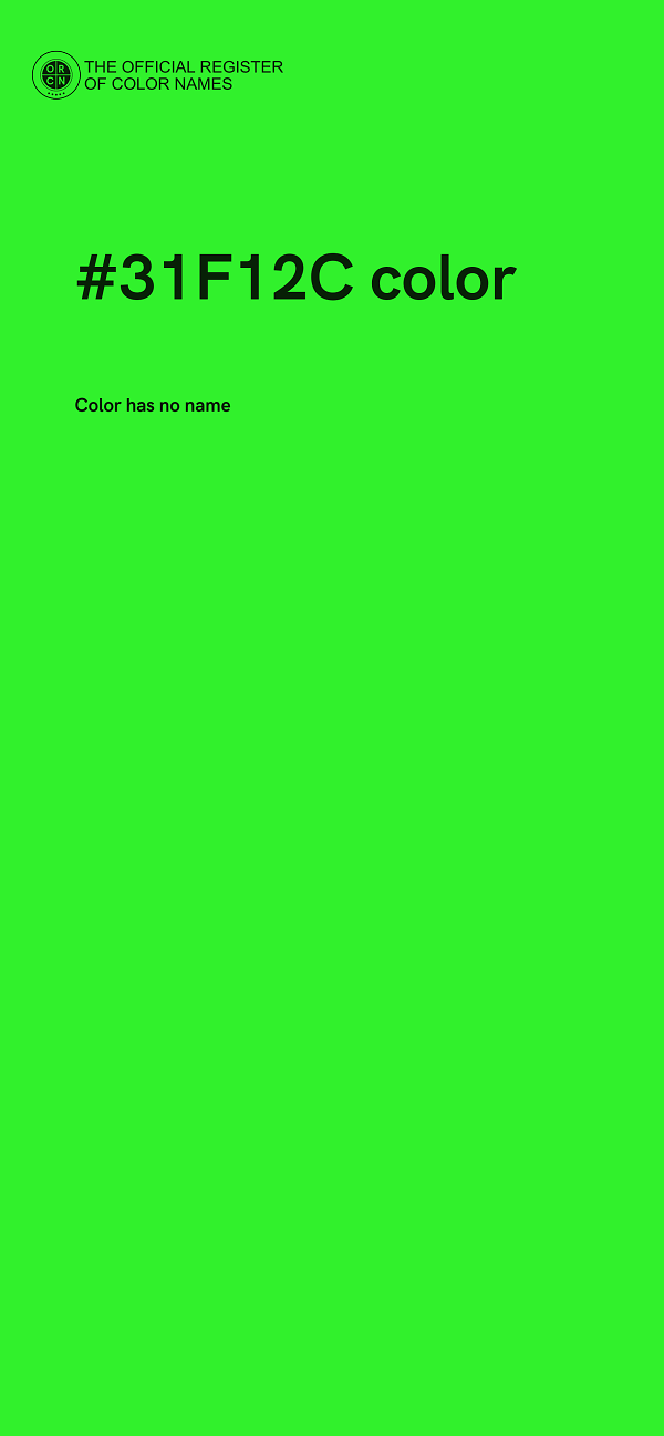 #31F12C color image
