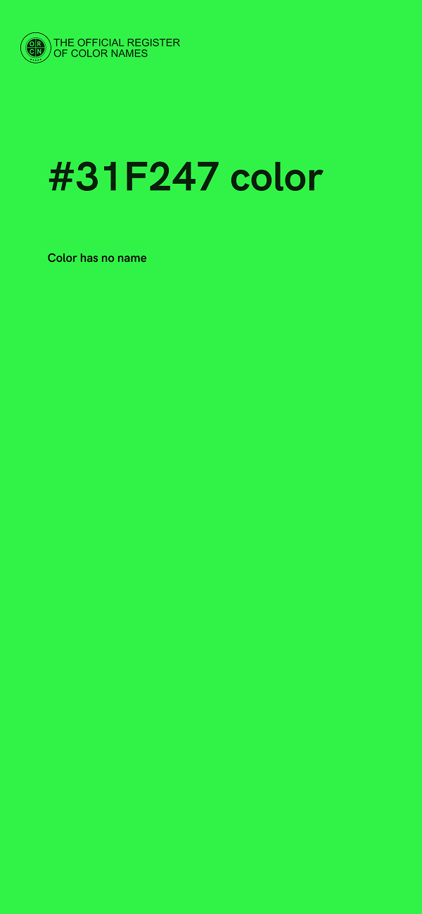 #31F247 color image