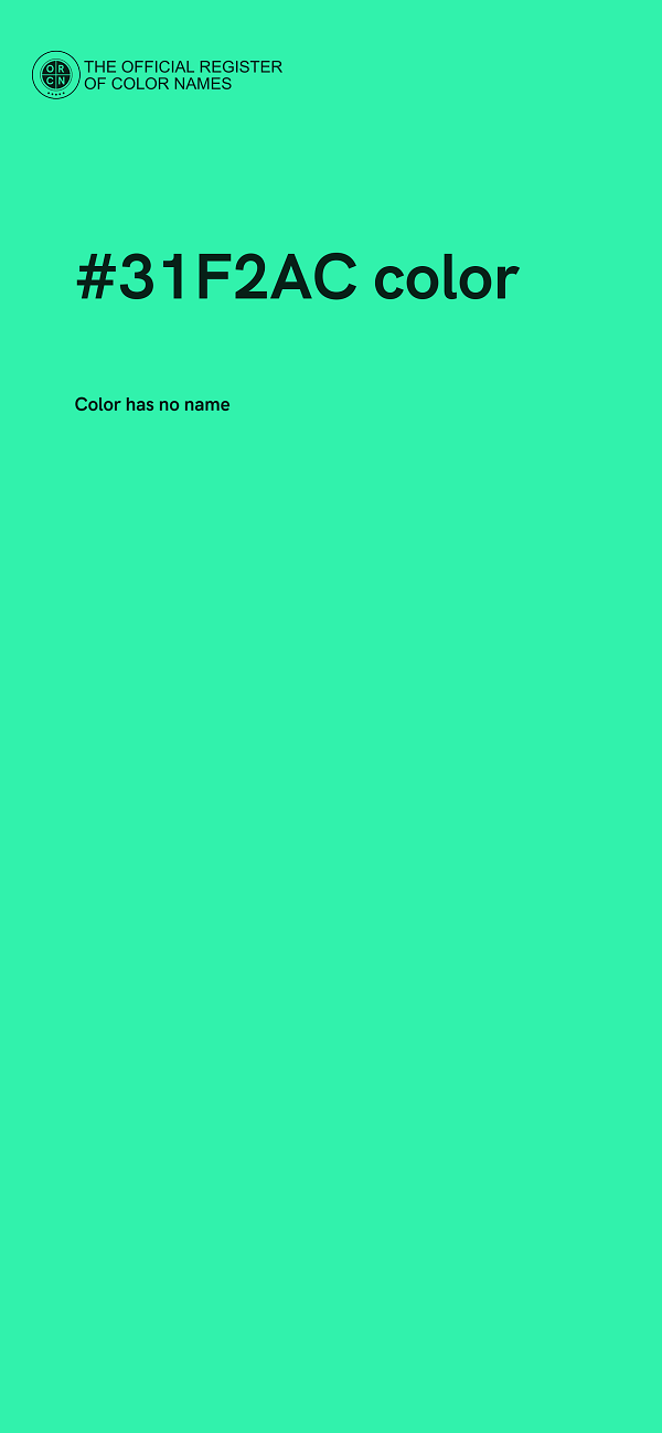 #31F2AC color image