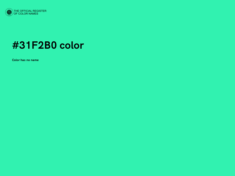 #31F2B0 color image