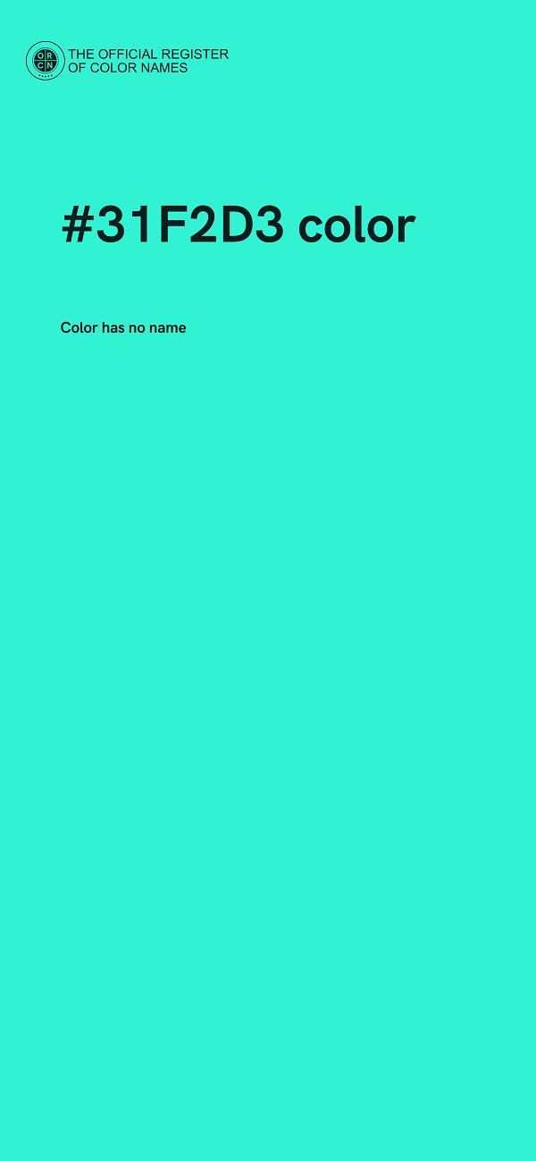 #31F2D3 color image