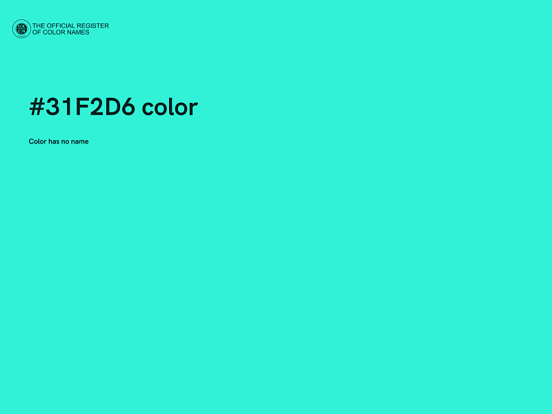 #31F2D6 color image