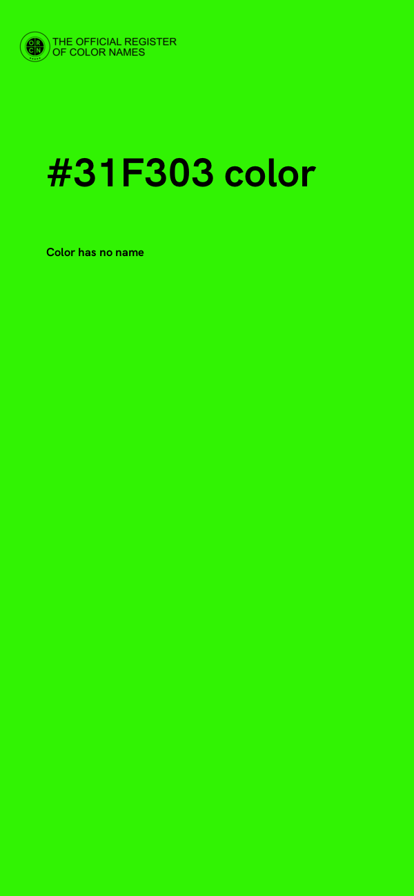 #31F303 color image
