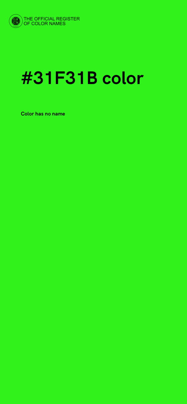#31F31B color image