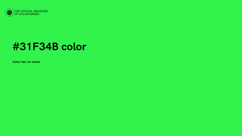 #31F34B color image