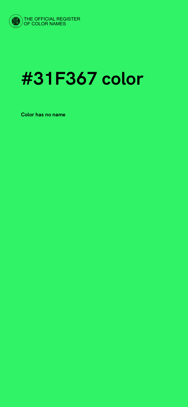 #31F367 color image