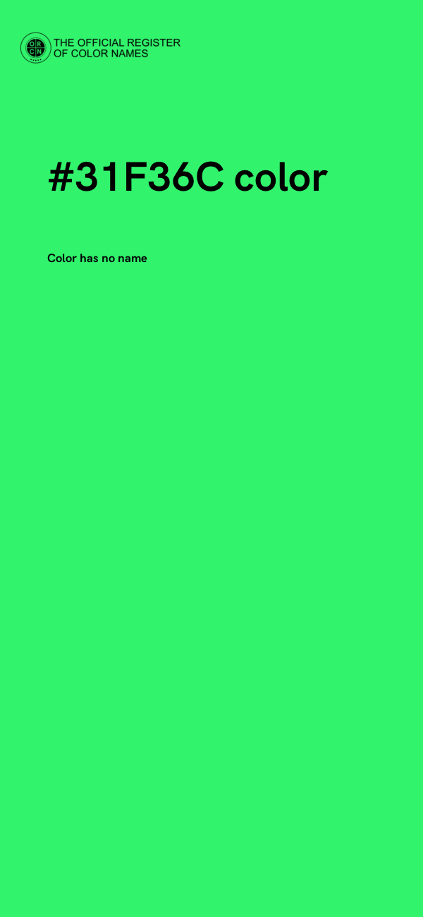 #31F36C color image