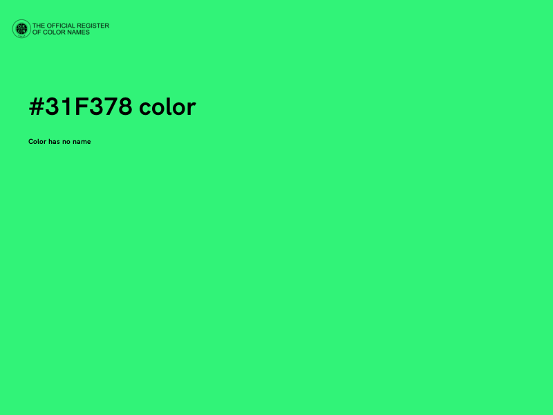 #31F378 color image