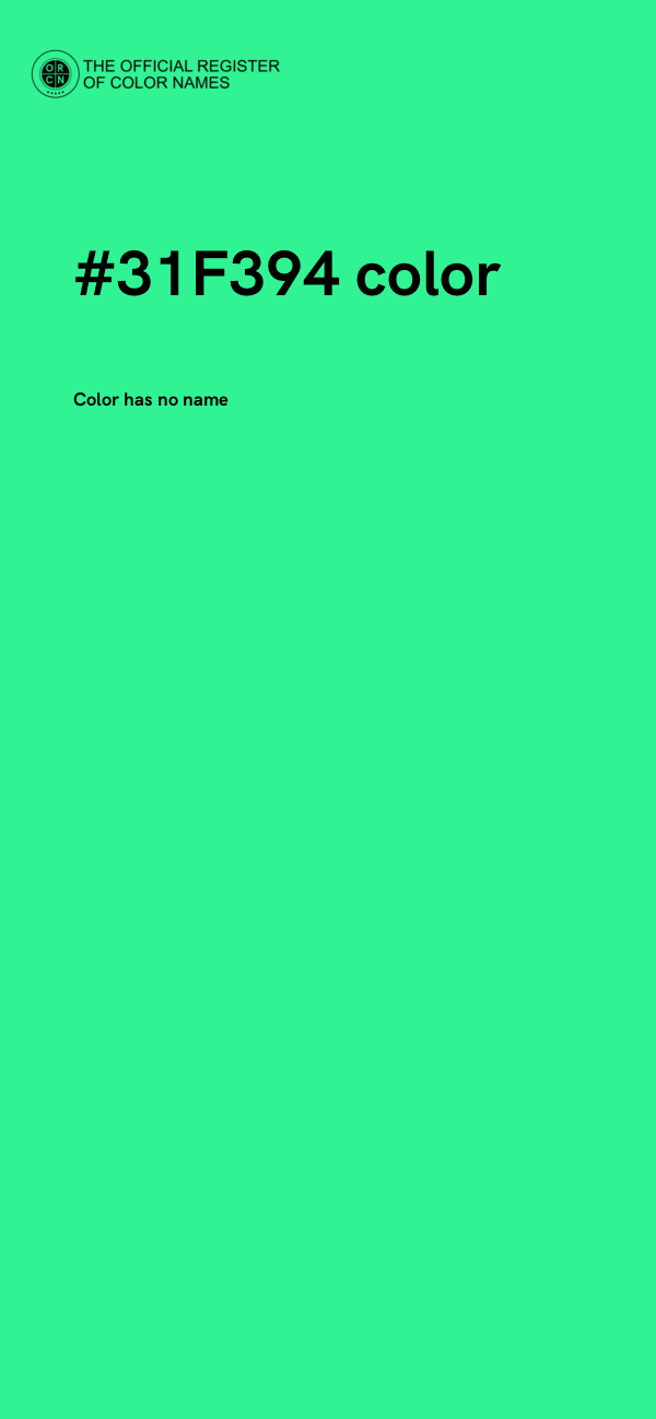 #31F394 color image