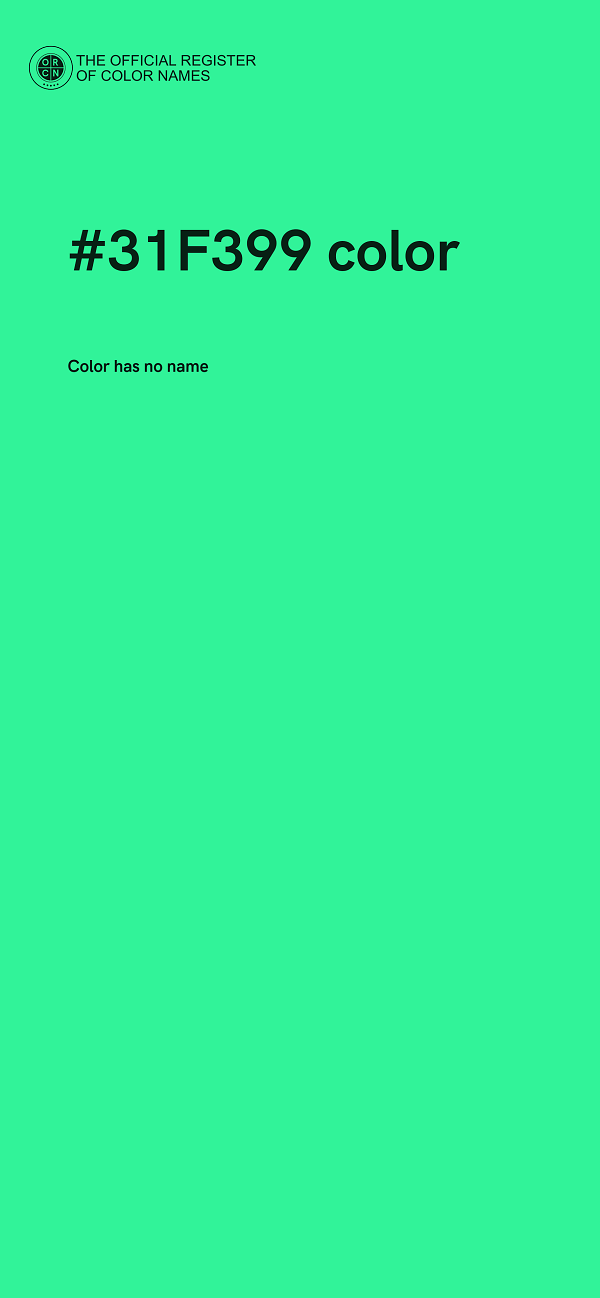 #31F399 color image