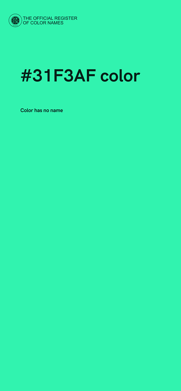 #31F3AF color image