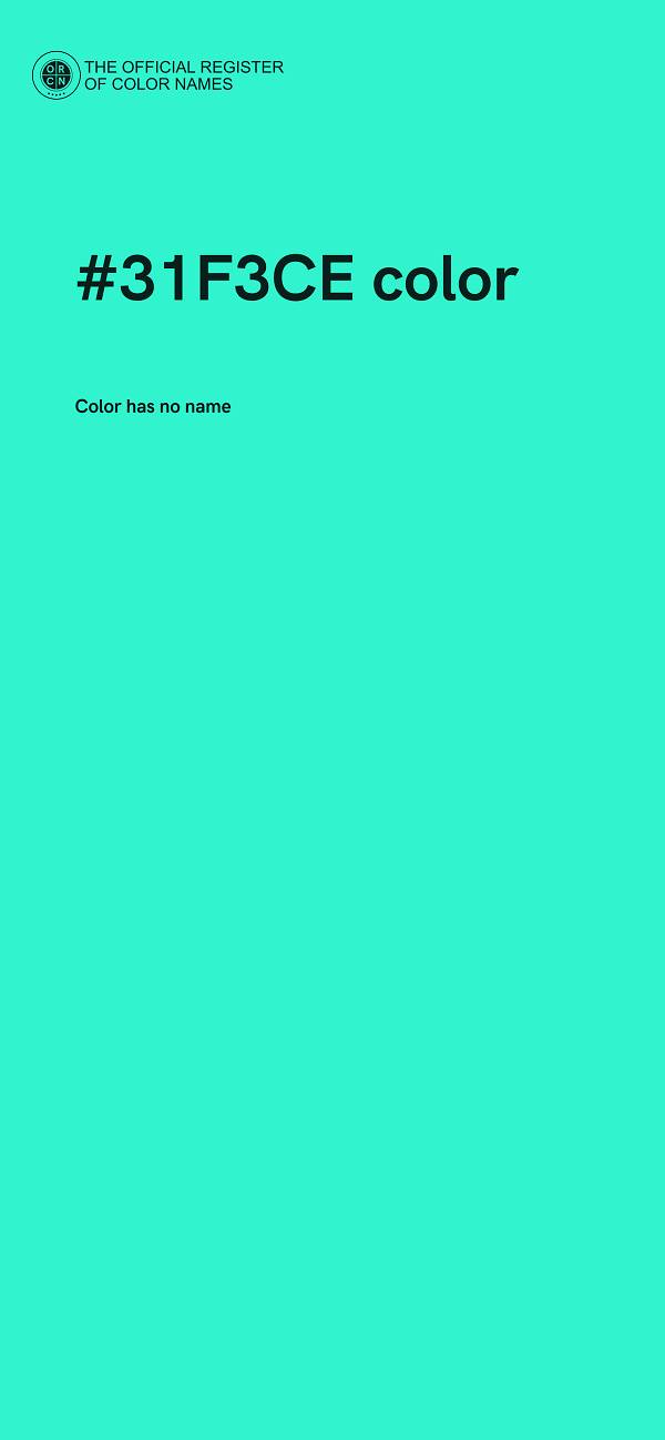 #31F3CE color image