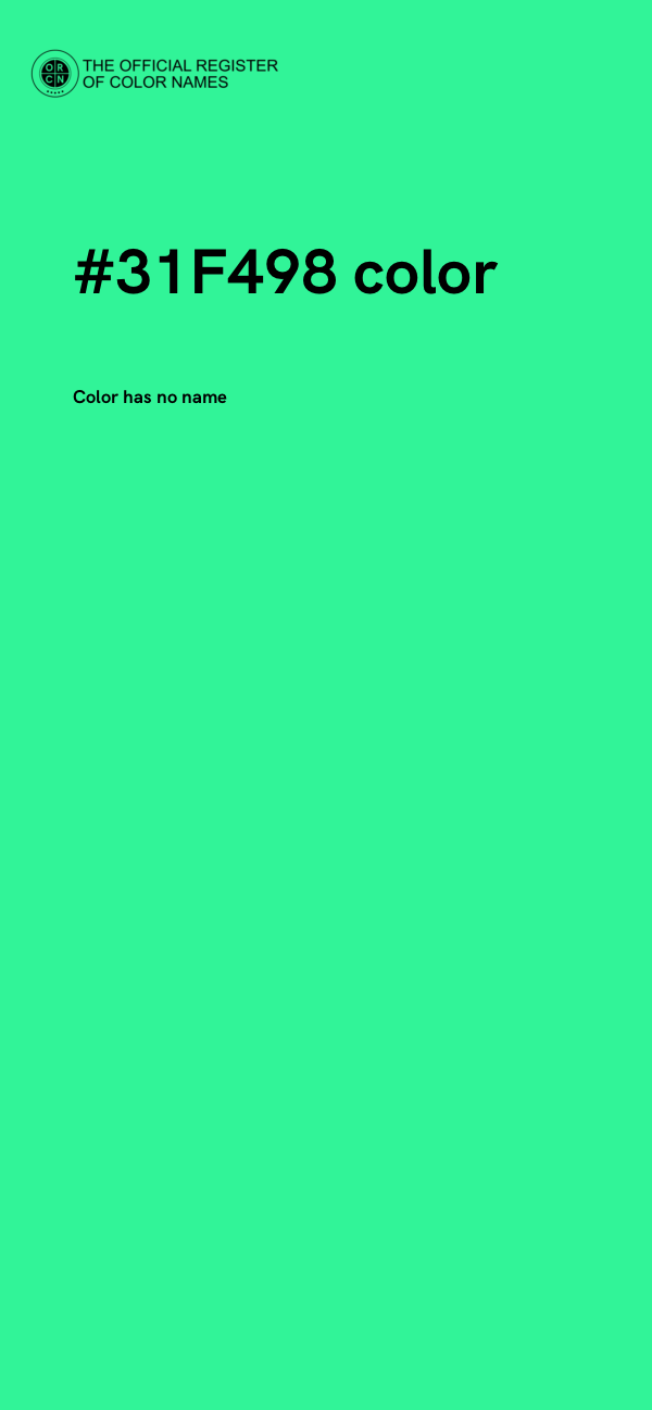 #31F498 color image