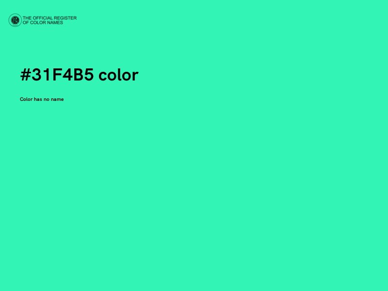 #31F4B5 color image