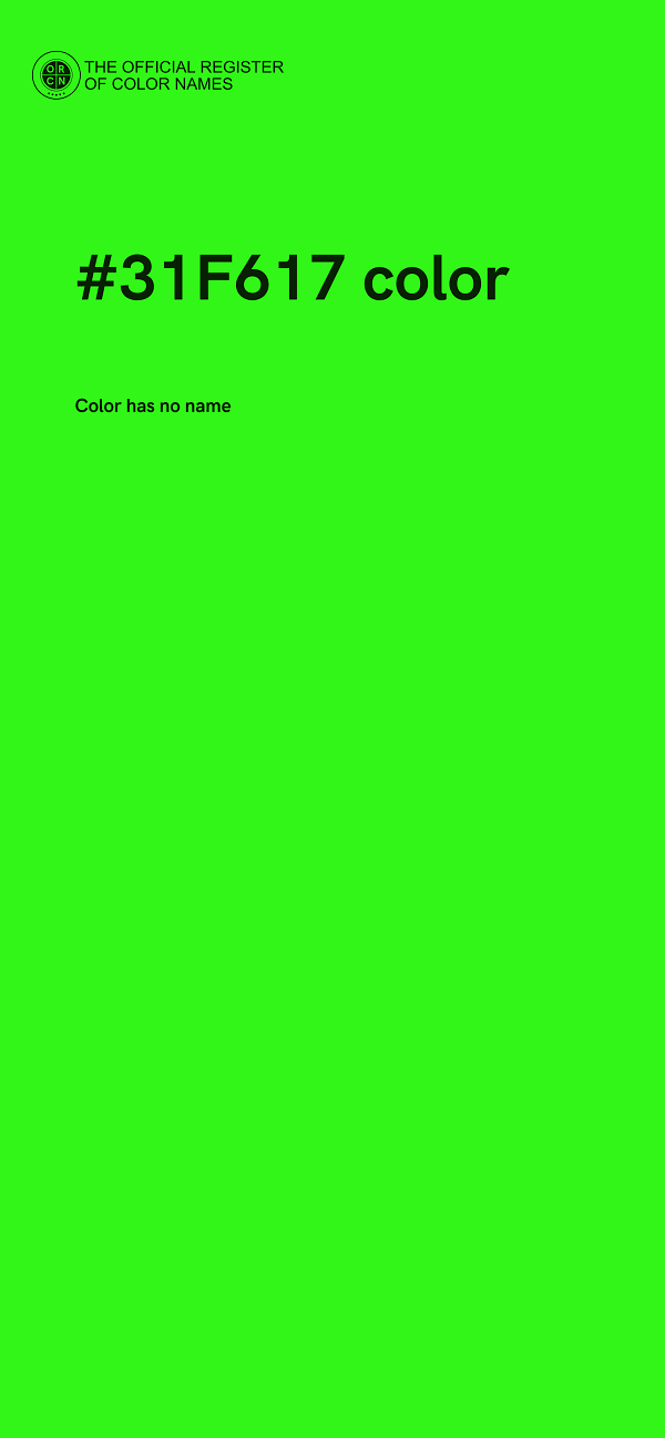 #31F617 color image