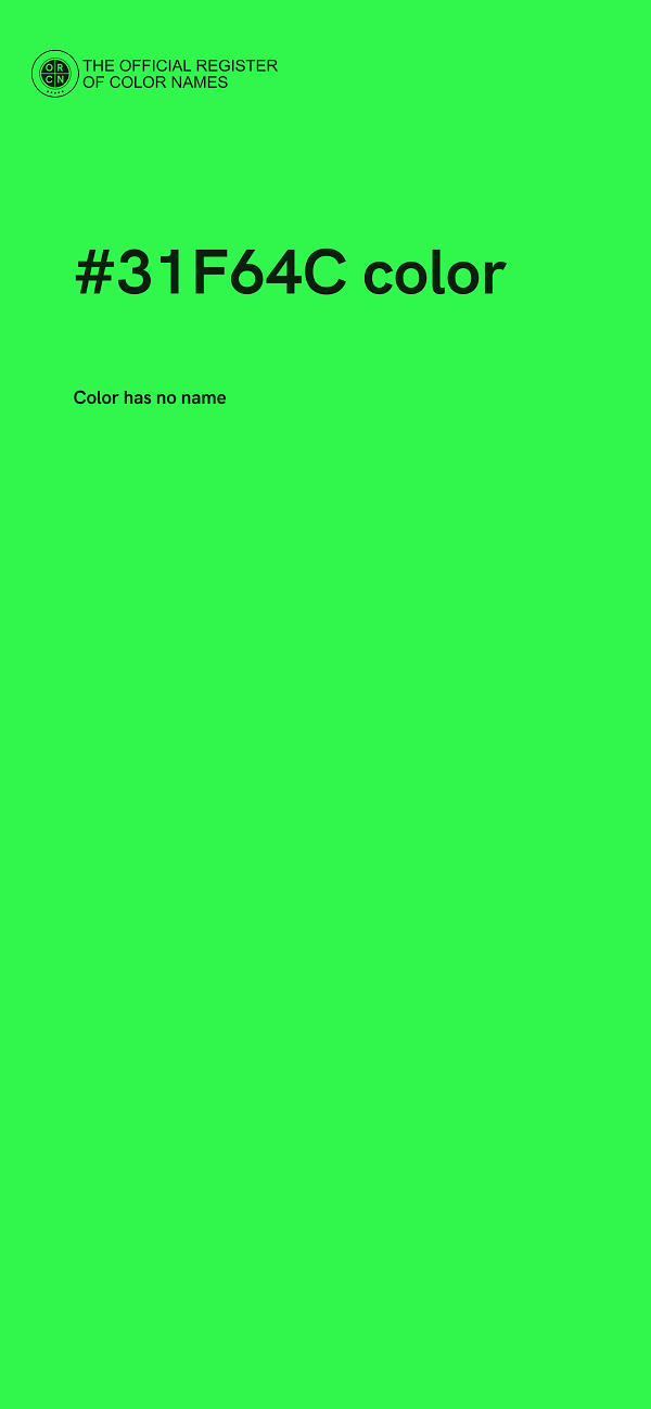#31F64C color image
