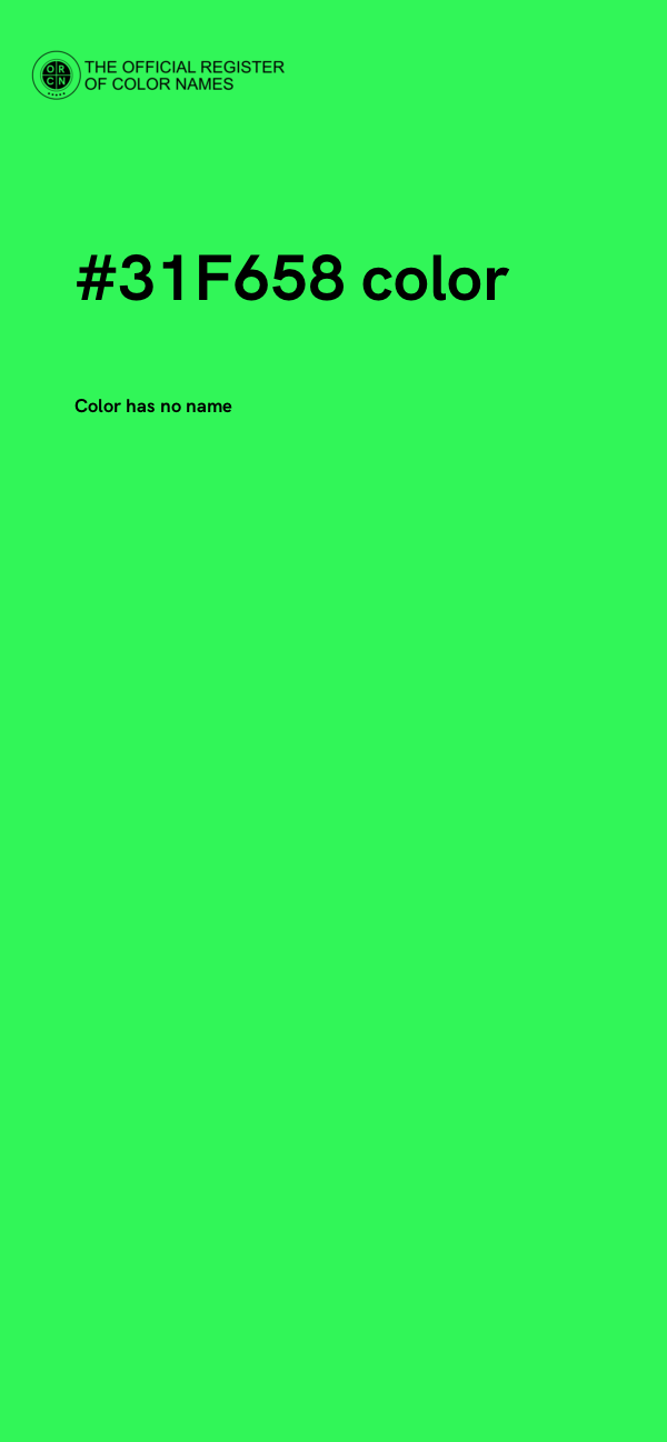 #31F658 color image