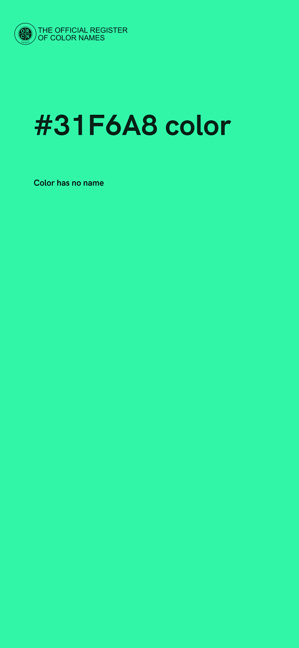 #31F6A8 color image