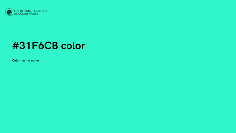 #31F6CB color image