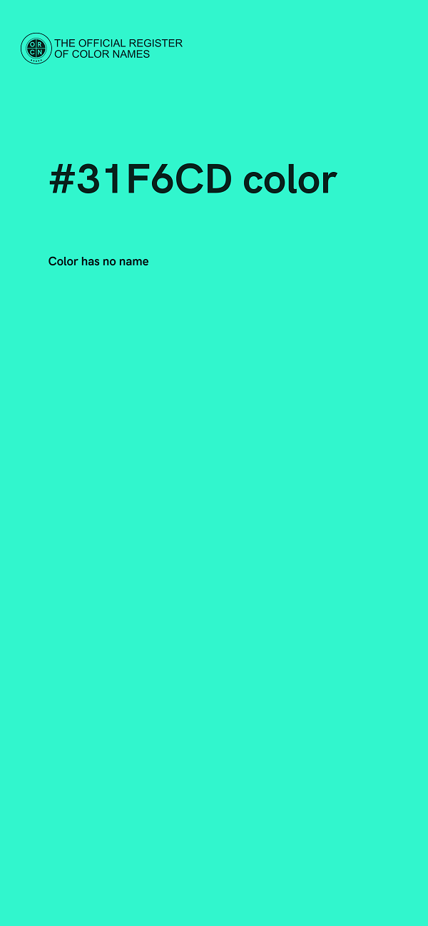 #31F6CD color image