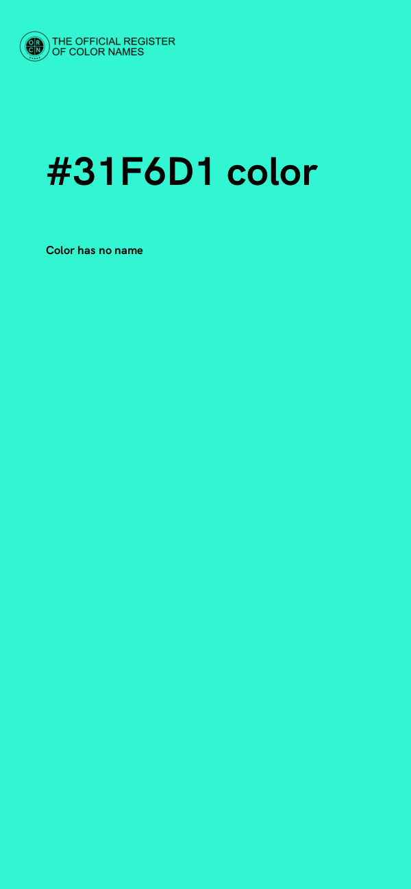 #31F6D1 color image